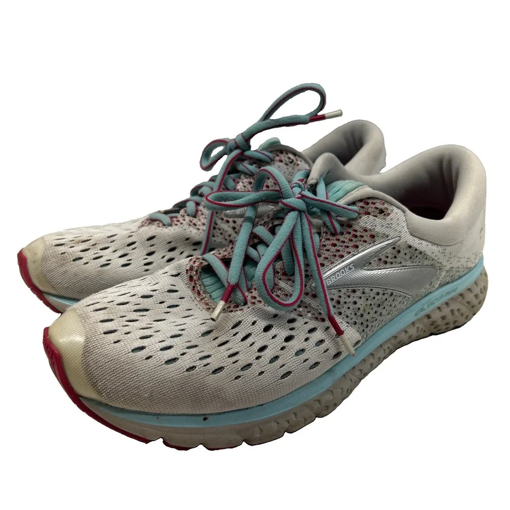 Brooks Glycerin 16 Women's Size 8.5 Running Shoes Gray Blue Athletic Sneakers